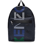 Kenzo Navy Logo Sport Backpack