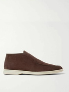 Loro Piana - Open Walk Suede Boots - Brown