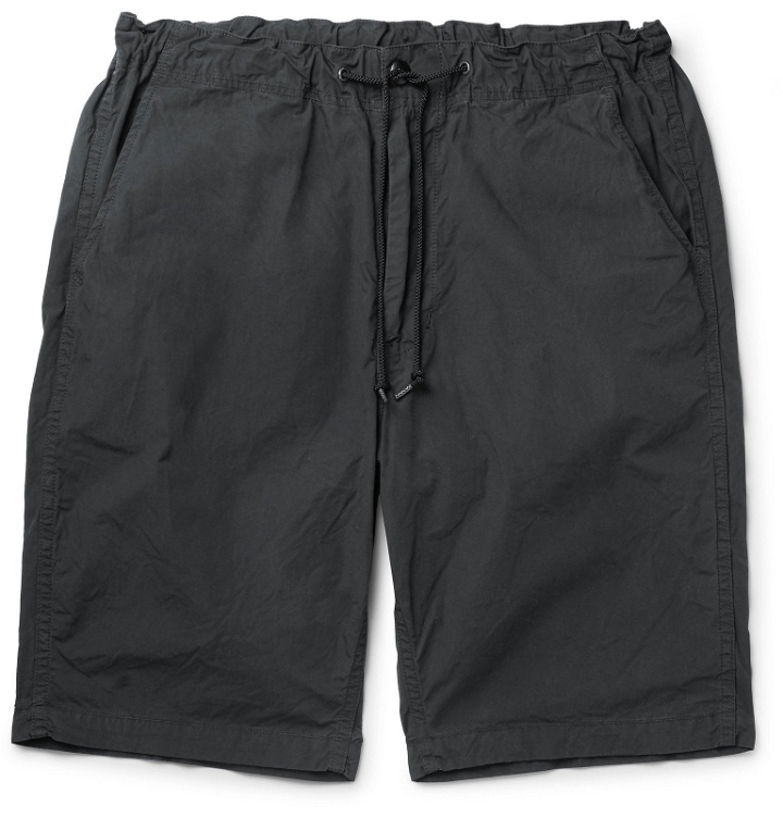 Photo: OrSlow - Slim-Fit Cotton Drawstring Shorts - Gray