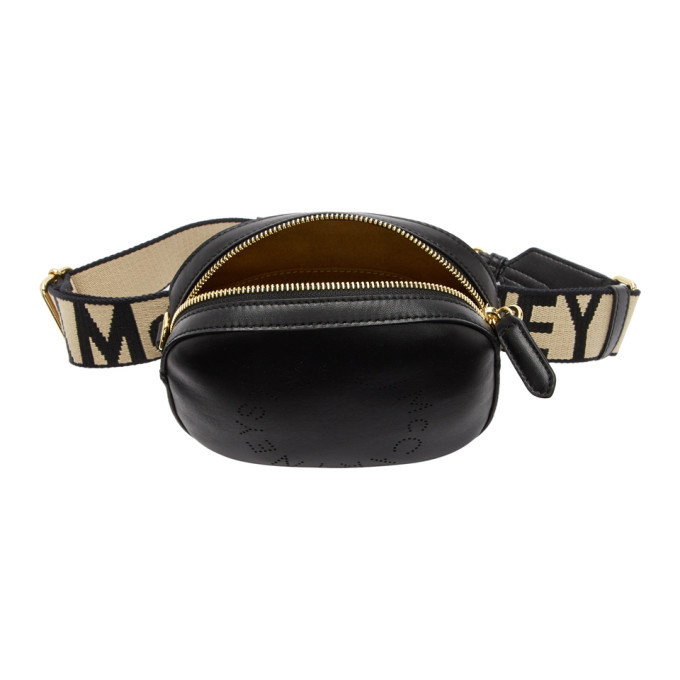 Stella Mccartney Black Eco Soft Logo Belt Bag Stella Mccartney