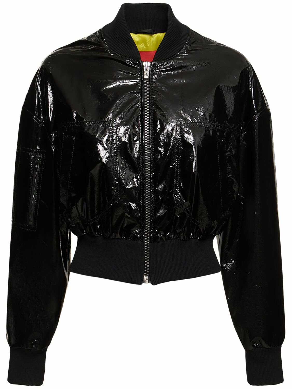 FERRARI - Grosgrain Leather Bomber Jacket