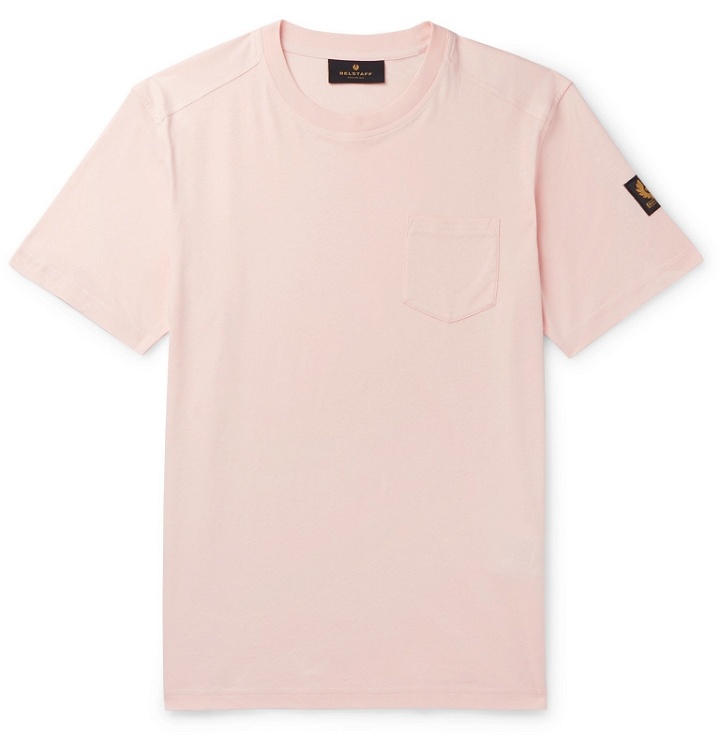 Photo: Belstaff - Thom 2.0 Cotton-Jersey T-Shirt - Pink