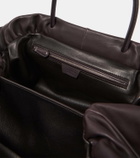 The Row Elio Bourse leather tote bag