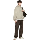 Fear of God ESSENTIALS Brown Signature Relaxed Faux-Suede Track Pants