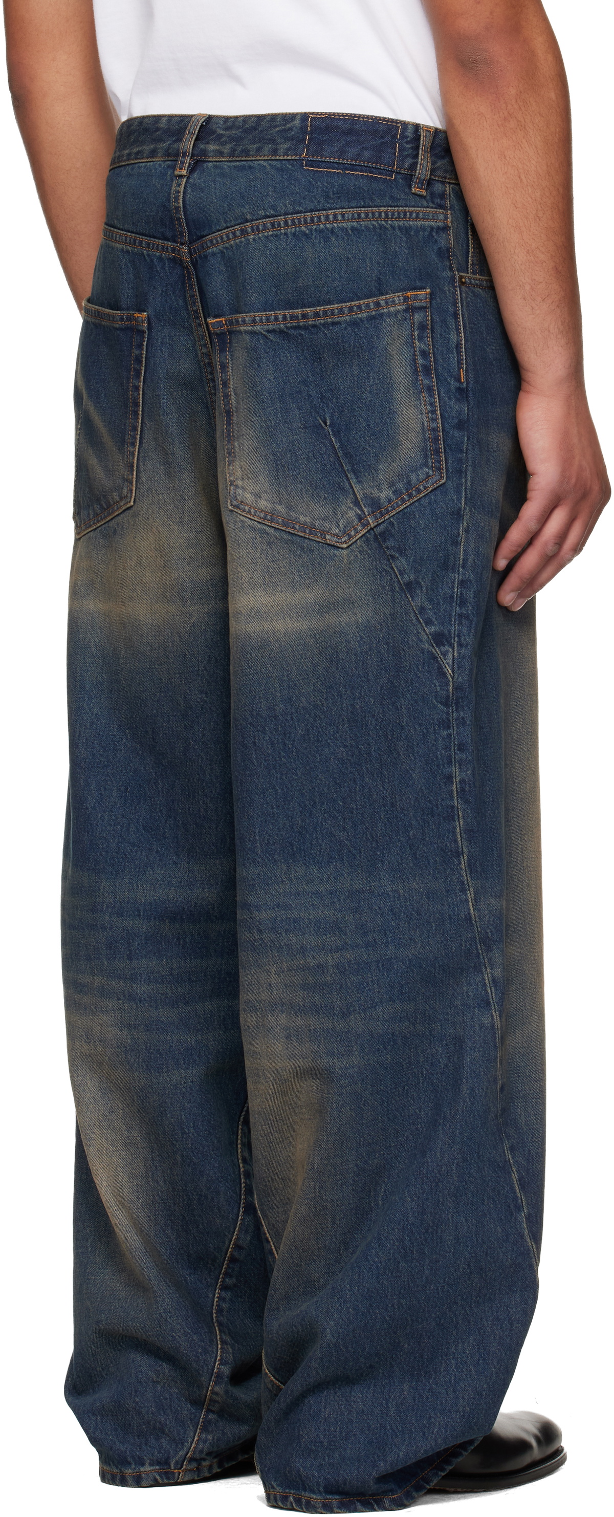 VETEMENTS Navy Spiral Jeans