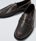Prada Leather penny loafers