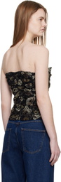 Magda Butrym Black Corset Top