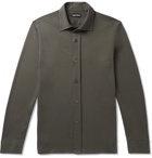 TOM FORD - Slim-Fit Cotton-Jersey Shirt - Gray