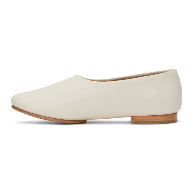 Lauren manoogian mono shoe white leather fashion flats