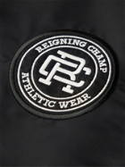 Reigning Champ - Logo-Appliquéd Nylon-Satin Jacket - Black