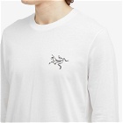 Arc'teryx Men's Multi Bird Logo Long Sleeve T-Shirt in White Light