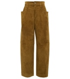 Stouls Cassidy high-rise wide-leg suede pants