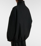 The Frankie Shop Baxter oversized pinstripe blouson jacket