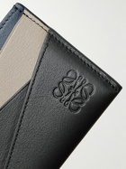 LOEWE - Puzzle Logo-Debossed Colour-Block Leather Cardholder