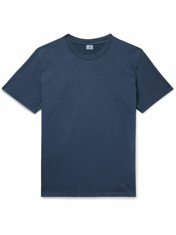 Photo: Onia - Garment-Dyed Cotton-Jersey T-Shirt - Blue