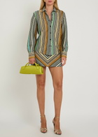 Missoni Striped Metallic-knit Shirt Multicoloured
