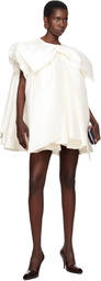 VAQUERA SSENSE Exclusive Bridal Capsule Bow Minidress