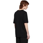 The Viridi-anne Black Cotton and Cashmere T-Shirt
