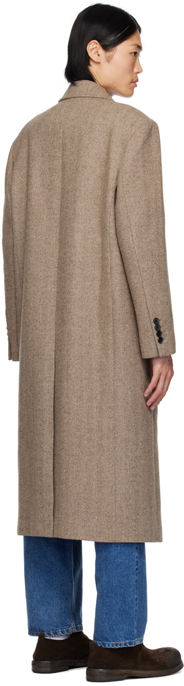 Dunst Beige Double-Breasted Coat