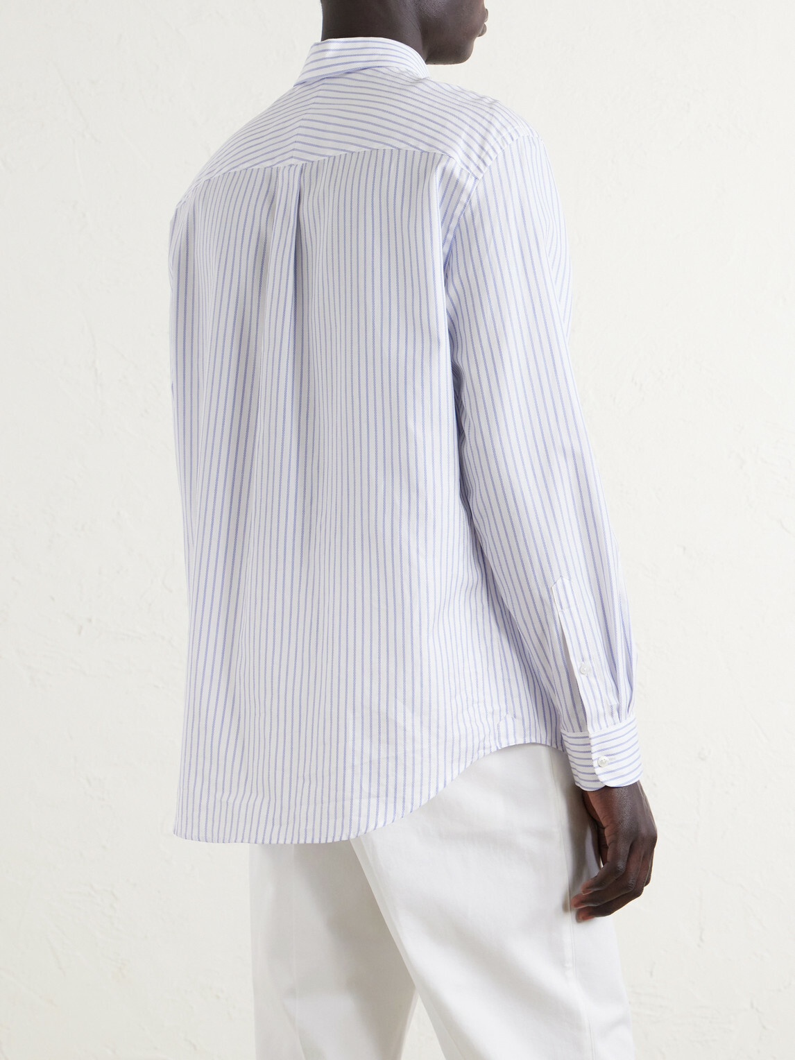 Dunhill - Striped Cotton Shirt - Blue