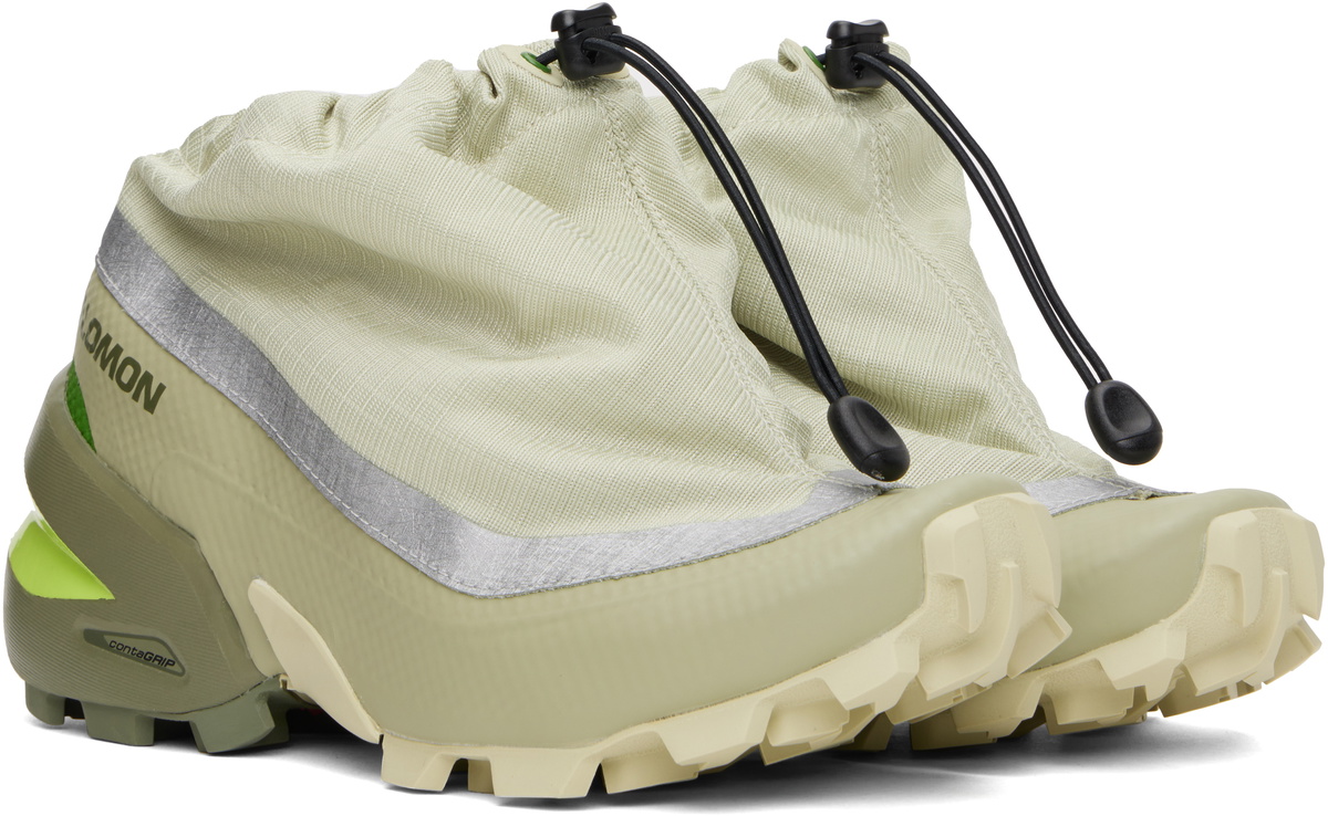 MM6 Maison Margiela Green Salomon Edition Cross Low Sneakers