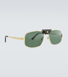 Cartier Eyewear Collection - Rectangle-frame acetate sunglasses