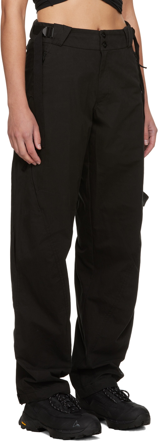 HYEIN SEO ブラックカーゴ　パンツ Hyein Seo Black Vented Trousers Hyein Seo