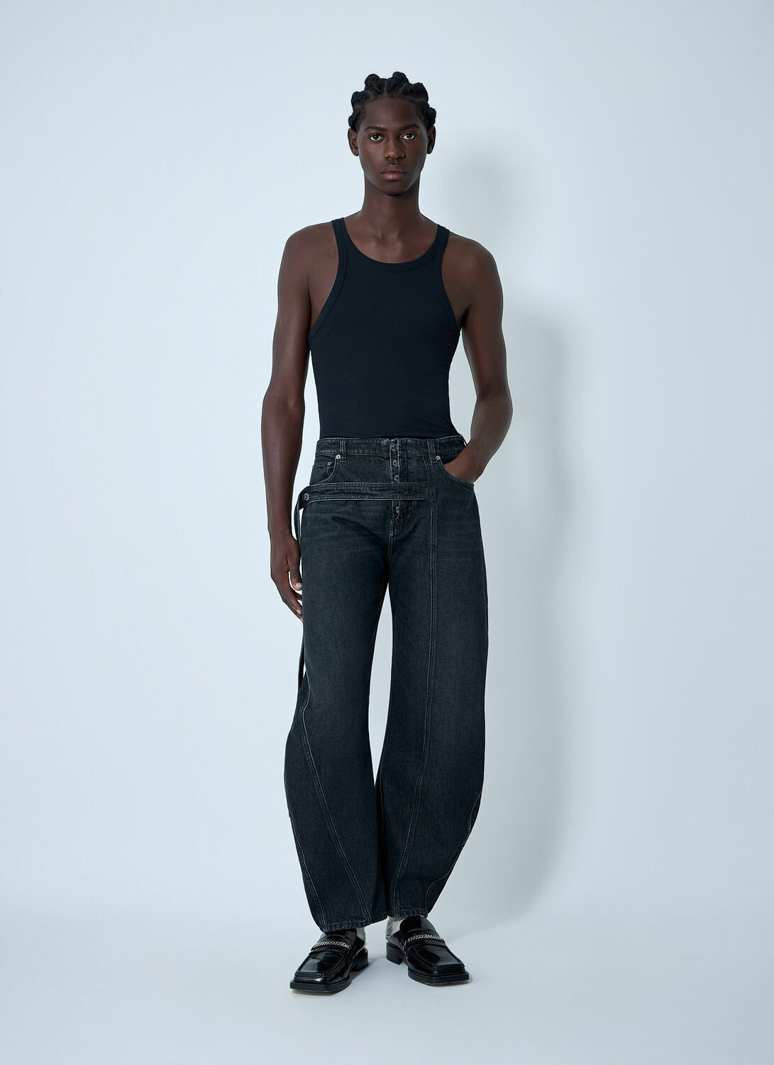 Jean Paul Gaultier Jeans With Strap Detail