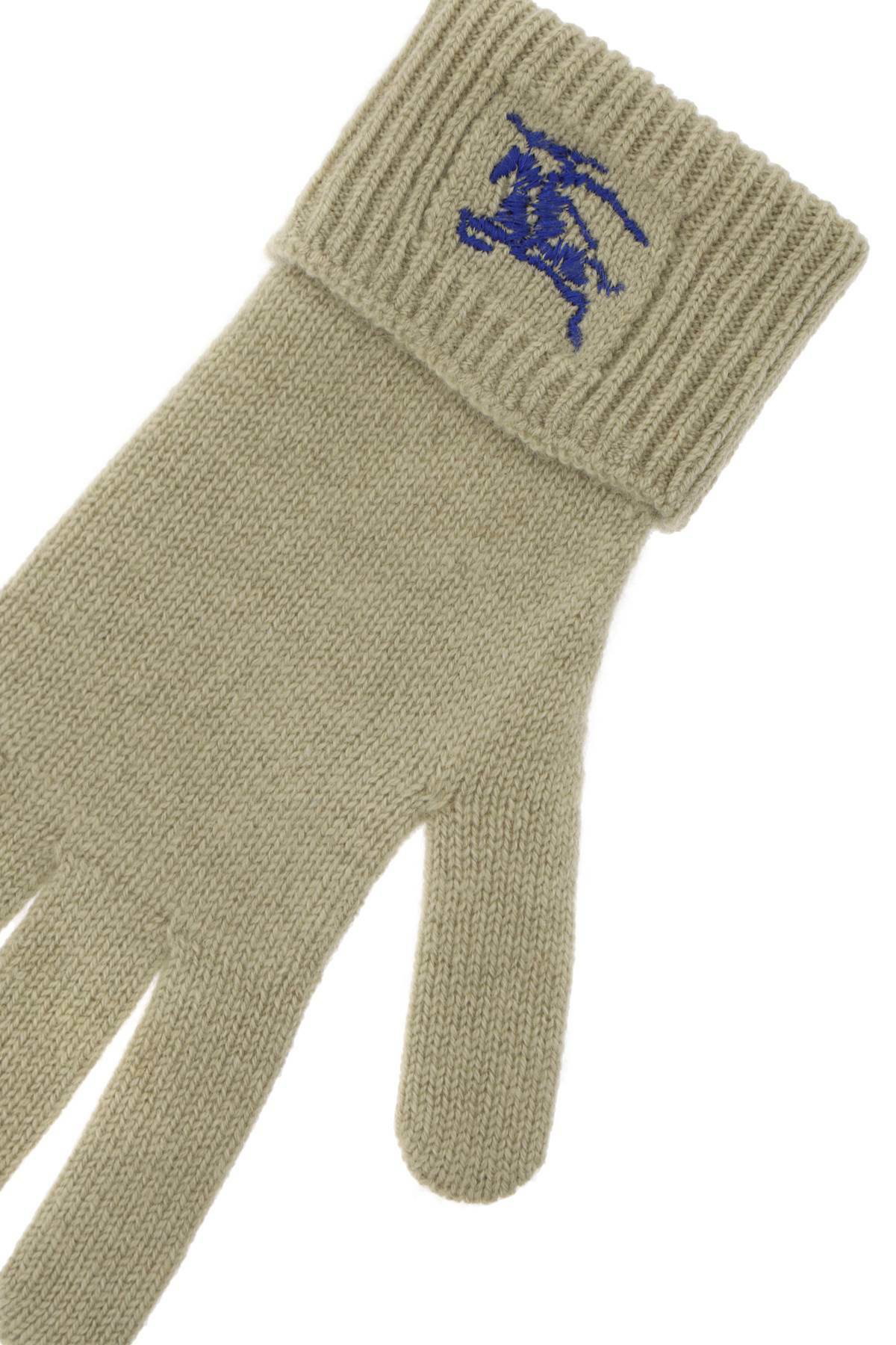 手袋 BURBERRY Khaki Cashmere Blend Gloves BURBERRY cashmere gloves Khaki Burberry