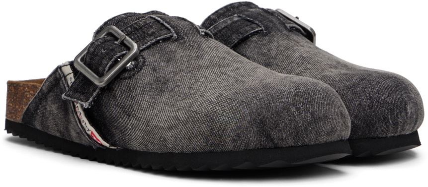 Diesel Black D-Woodstock X Slip-on Loafers Diesel