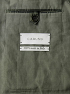 Caruso - Aida Silk and Linen-Blend Suit Jacket - Green