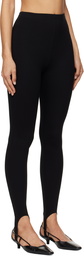 LESET Black Rio Stirrup Leggings