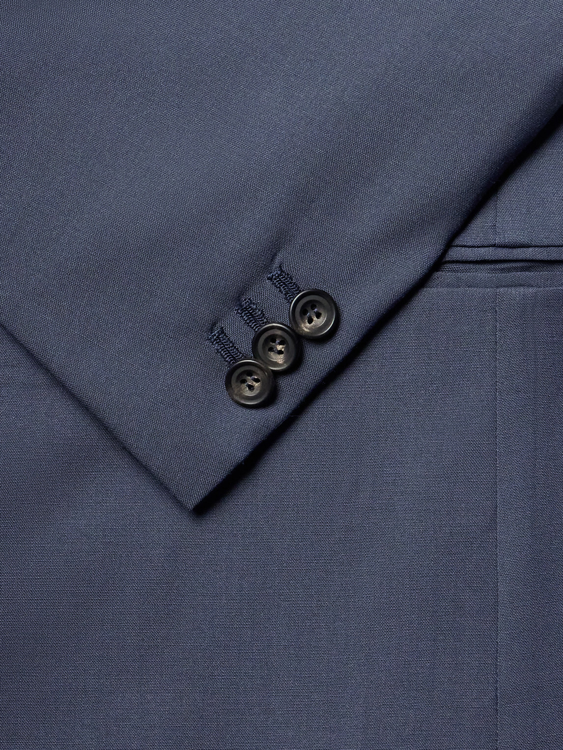 J. Mueser - Virgin Wool Suit Jacket - Blue