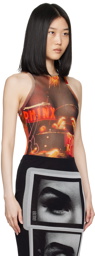 Jean Paul Gaultier Red 'The Pigalle' Bodysuit