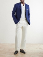 Kiton - Linen Blazer - Blue