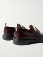 Thom Browne - Two-Tone Leather Penny Loafers - Burgundy