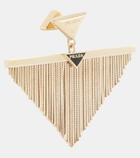 Prada Triangle embellished earrings
