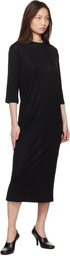 Studio Nicholson Black Milner Jersey Midi Dress