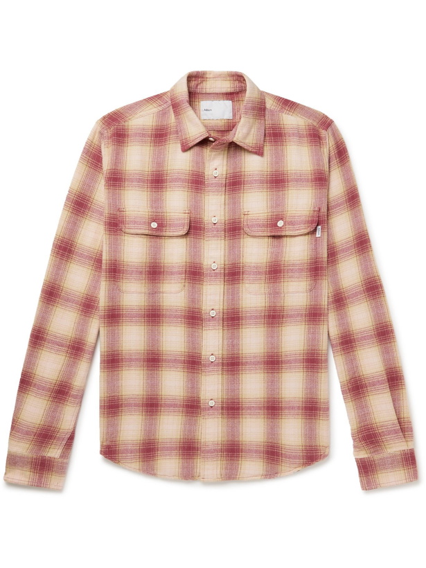 Photo: ADSUM - Seasonal Shadow Checked Cotton-Flannel Shirt - Pink