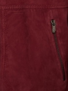 FERRARI - Single Breasted Suede Jacket