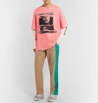 Maison Margiela - Oversized Printed Cotton-Jersey T-Shirt - Men - Pink