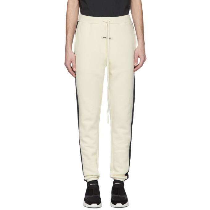 Photo: Essentials Off-White Side Panel Lounge Pants