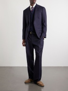 John Smedley - Bill Nighy Merino Wool Vest - Blue