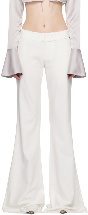 Photo: JUNEYEN White Flared Trousers