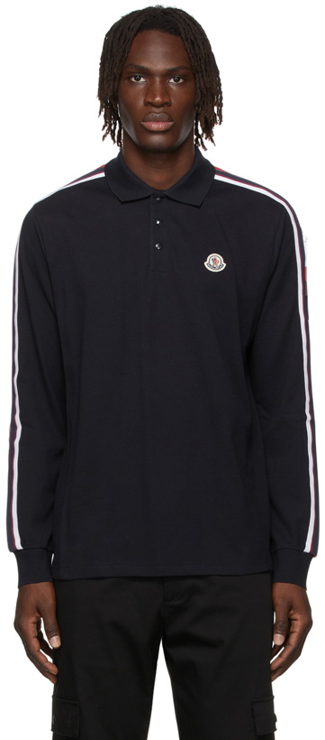 Photo: Moncler Cotton Logo Long Sleeve Polo