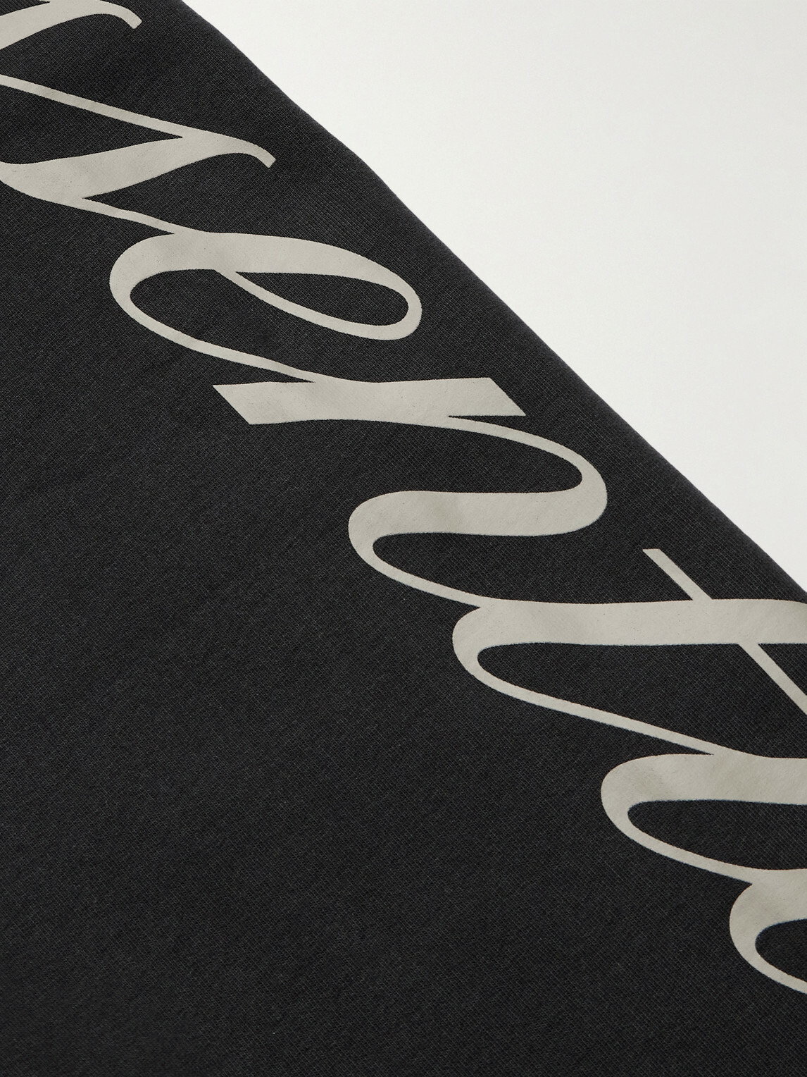 FEAR OF GOD ESSENTIALS - Logo-Print Cotton-Jersey Sweatpants - Black