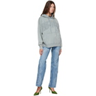 Off-White Gray Embroidered Big Paisley Skate Hoodie