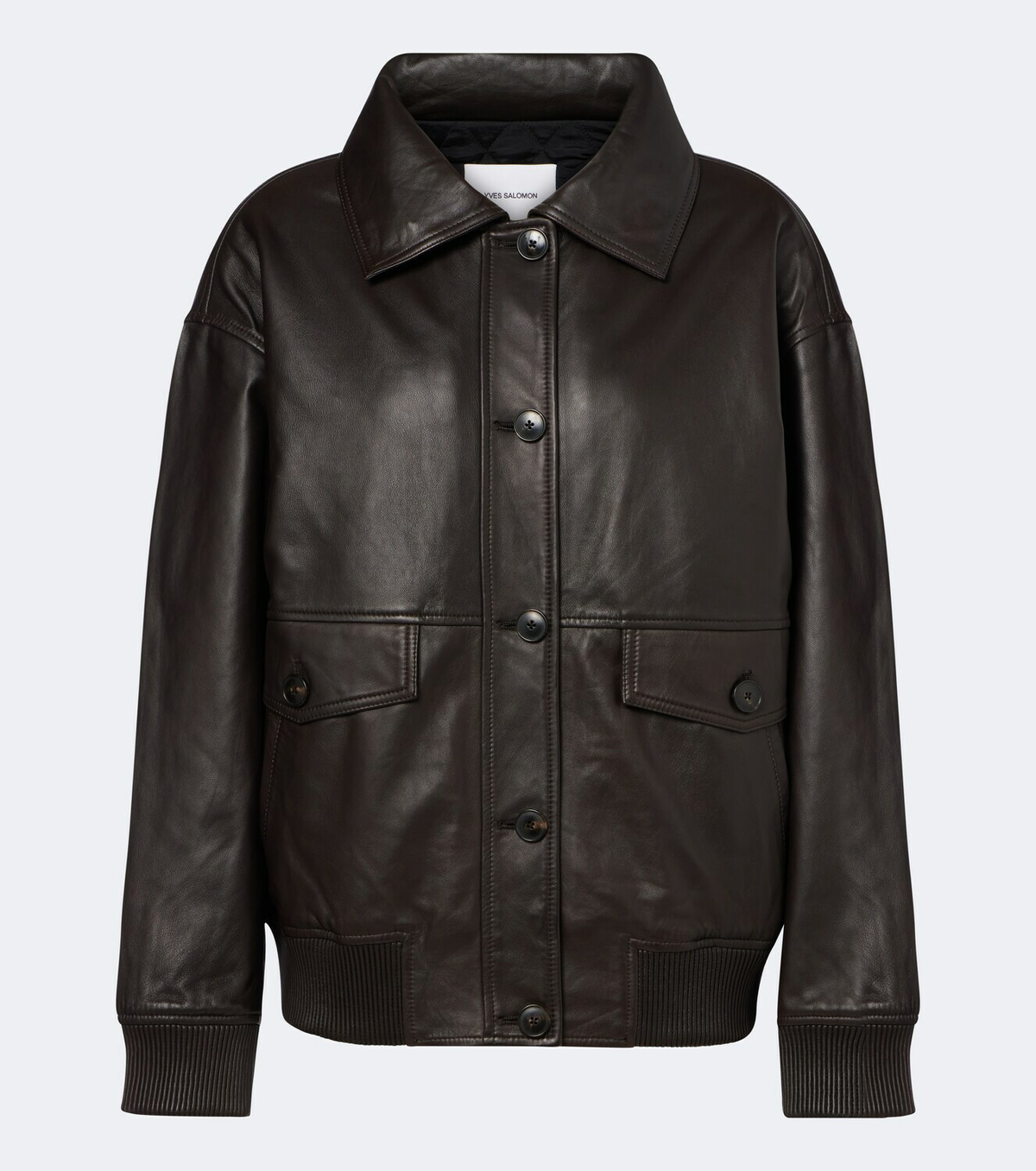 Yves Salomon Leather blouson jacket