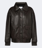 Yves Salomon Leather blouson jacket