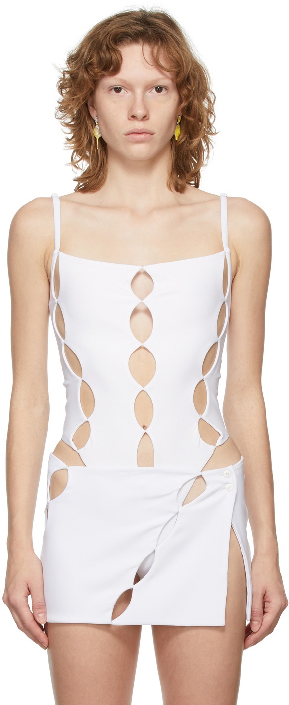 Photo: Marshall Columbia SSENSE Exclusive White Cut Out Bodysuit